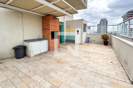 Área comum - Churrasqueira de apartamento para alugar com 1 quarto, 47m² em Pinheiros, São Paulo