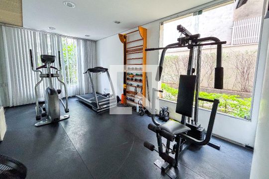 Área comum - Academia de apartamento para alugar com 1 quarto, 47m² em Pinheiros, São Paulo