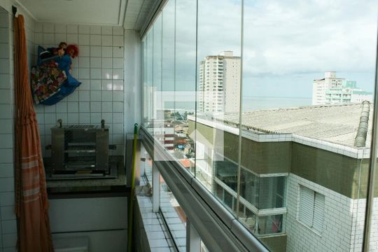 Varanda de apartamento para alugar com 2 quartos, 48m² em Nova Mirim, Praia Grande