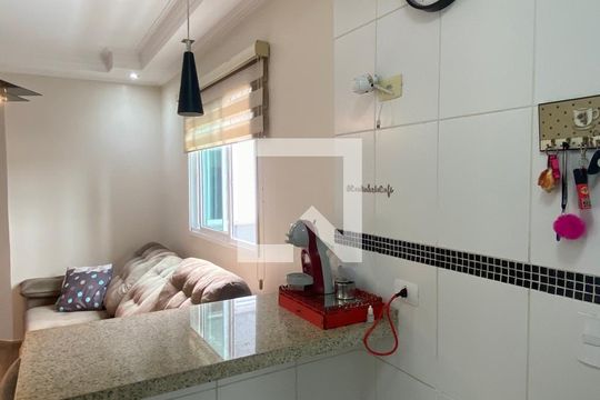 Cozinha de apartamento à venda com 2 quartos, 92m² em Jardim do Estádio, Santo André