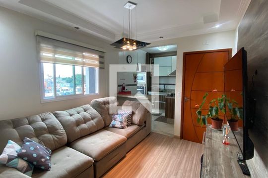Sala de apartamento à venda com 2 quartos, 92m² em Jardim do Estádio, Santo André