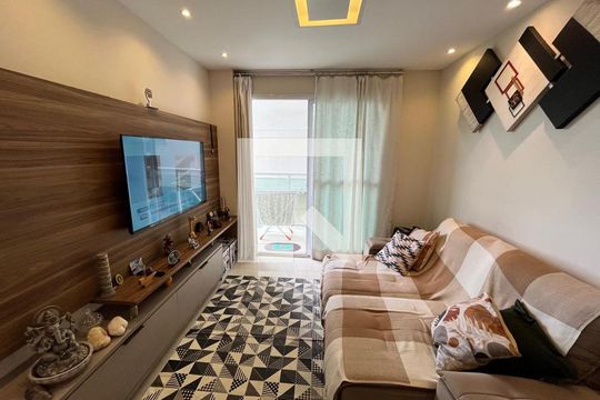 Sala/Cozinha de apartamento à venda com 2 quartos, 70m² em Taquara, Rio de Janeiro