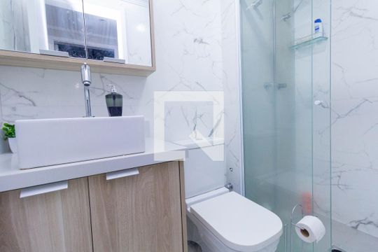 Banheiro do Quarto 3 de apartamento para alugar com 3 quartos, 80m² em Tatuapé, São Paulo