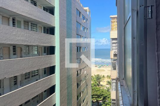 Vista de apartamento para alugar com 1 quarto, 25m² em José Menino, Santos