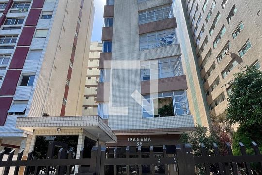 Fachada do Prédio de apartamento para alugar com 1 quarto, 25m² em José Menino, Santos