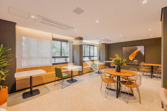 Área comum - Salão de festas de kitnet/studio para alugar com 1 quarto, 24m² em Pinheiros, São Paulo