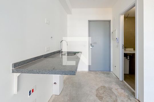 Cozinha de kitnet/studio à venda com 1 quarto, 26m² em Vila Mariana, São Paulo