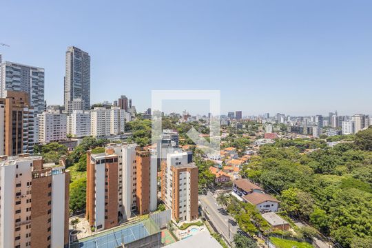 Terraço - Vista de kitnet/studio para alugar com 1 quarto, 30m² em Alto de Pinheiros, São Paulo