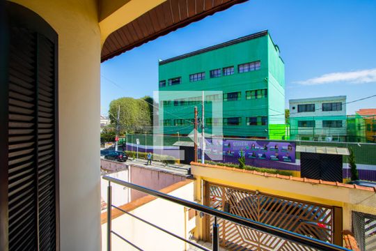 Varanda da Suíte  de casa à venda com 3 quartos, 225m² em Vila Homero Thon, Santo André