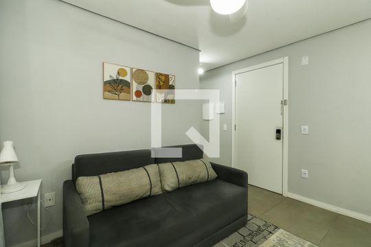Sala de apartamento para alugar com 1 quarto, 40m² em Bom Fim, Porto Alegre