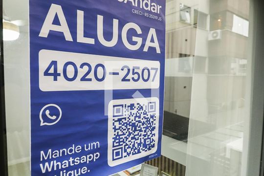 Placa de apartamento para alugar com 1 quarto, 40m² em Bom Fim, Porto Alegre
