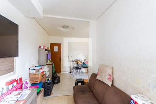 Sala e Cozinha de apartamento à venda com 2 quartos, 52m² em Parque das Nações, Santo André