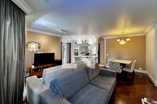 Sala de apartamento para alugar com 4 quartos, 170m² em Brooklin, São Paulo