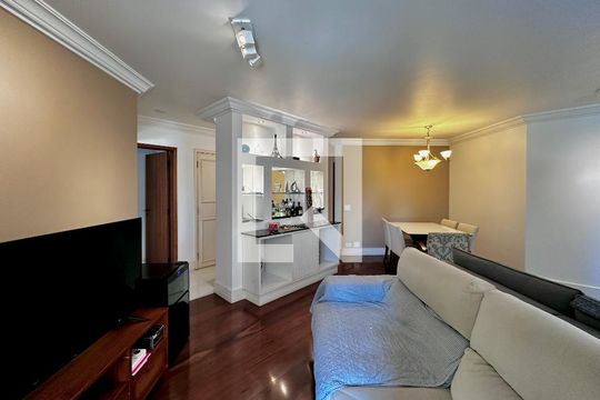 Sala de apartamento para alugar com 4 quartos, 170m² em Brooklin, São Paulo
