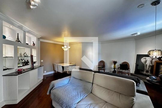 Sala de apartamento para alugar com 4 quartos, 170m² em Brooklin, São Paulo