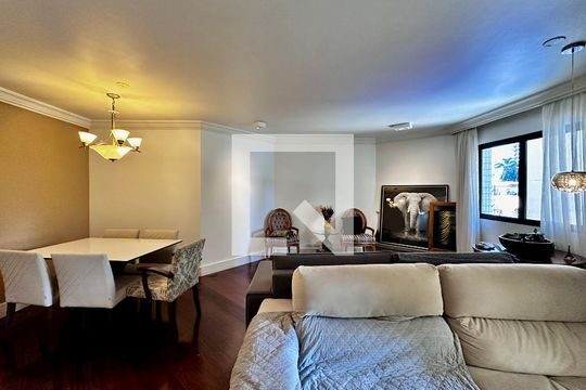 Sala de apartamento para alugar com 4 quartos, 170m² em Brooklin, São Paulo