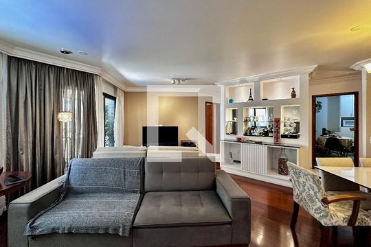 Sala de apartamento para alugar com 4 quartos, 170m² em Brooklin, São Paulo