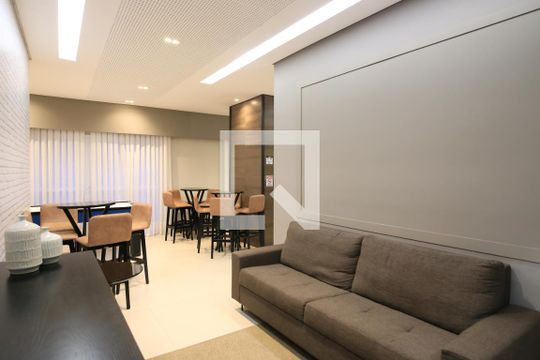 Área comum - Salão de festas de apartamento para alugar com 1 quarto, 40m² em Altos do Esplanada, São José dos Campos