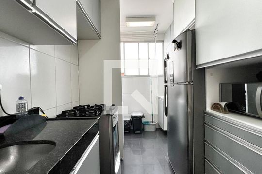 Cozinha de apartamento à venda com 3 quartos, 74m² em Buritis, Belo Horizonte