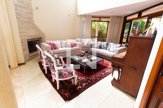 Sala de Estar  de casa de condomínio à venda com 4 quartos, 450m² em Residencial Barão do Café, Campinas