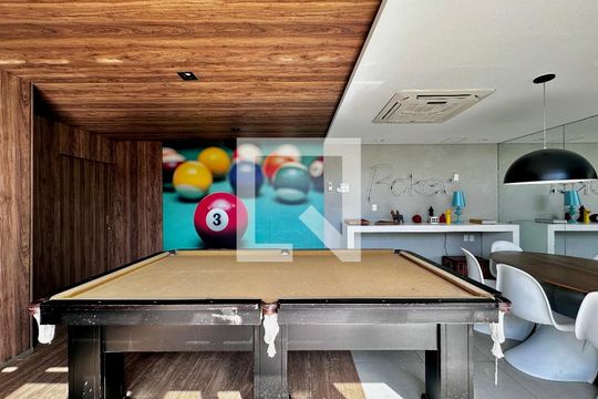 Área comum de apartamento à venda com 1 quarto, 34m² em Campo Belo, São Paulo