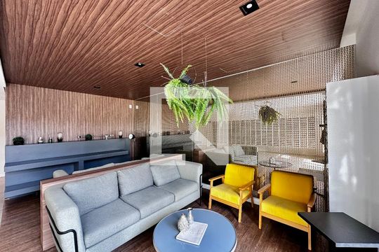 Hall Social Bloco de apartamento à venda com 1 quarto, 34m² em Campo Belo, São Paulo