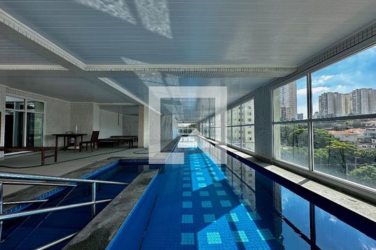 Piscina Coberta de apartamento à venda com 1 quarto, 34m² em Campo Belo, São Paulo
