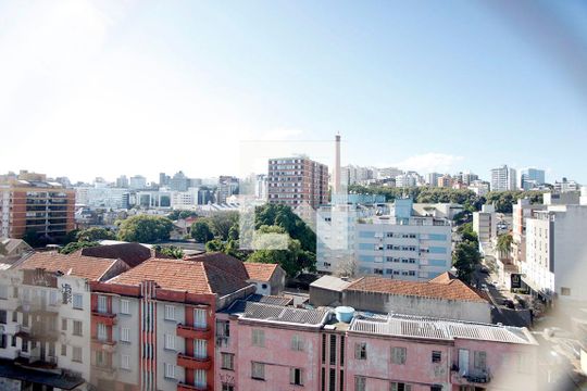 Sala Vista de apartamento à venda com 1 quarto, 56m² em Floresta, Porto Alegre