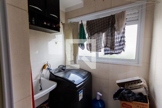 Área de Serviço de apartamento para alugar com 2 quartos, 50m² em Campestre, Santo André