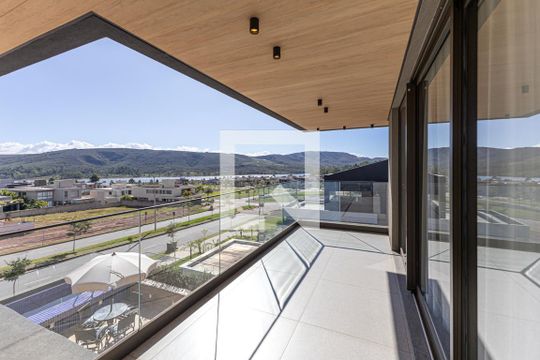 Varanda de casa de condomínio à venda com 6 quartos, 634m² em Alphaville Nova Lima, Nova Lima