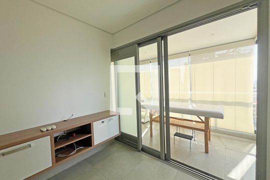 Sala de apartamento para alugar com 1 quarto, 65m² em Aparecida, Santos