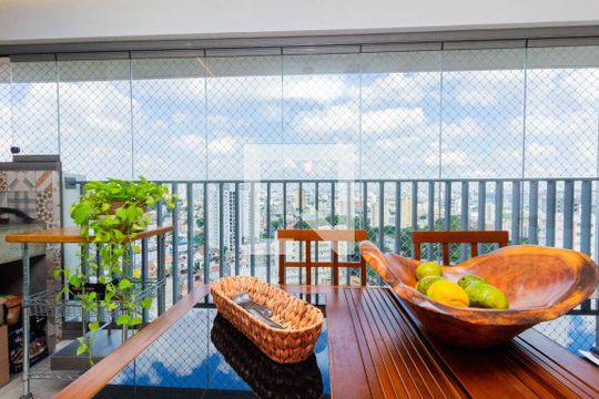 Varanda de apartamento à venda com 2 quartos, 80m² em Chácara Seis de Outubro, São Paulo