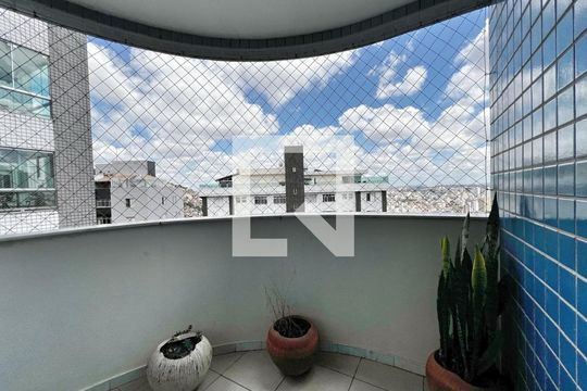 Sacada da Sala de apartamento à venda com 4 quartos, 156m² em Gutierrez, Belo Horizonte