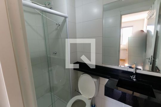 Banheiro da Suíte de apartamento para alugar com 1 quarto, 27m² em Vila das Belezas, São Paulo