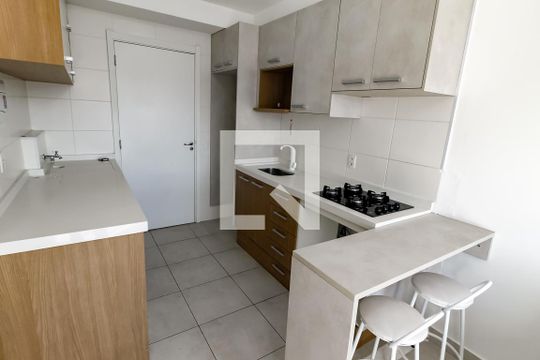 Cozinha e Área de Serviço de apartamento para alugar com 1 quarto, 27m² em Vila das Belezas, São Paulo