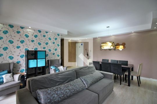 Sala de apartamento para alugar com 2 quartos, 92m² em Baeta Neves, São Bernardo do Campo