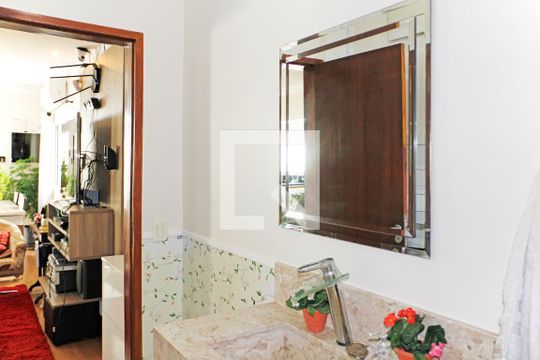Lavabo de casa de condomínio para alugar com 3 quartos, 141m² em Vila Capuava, Valinhos