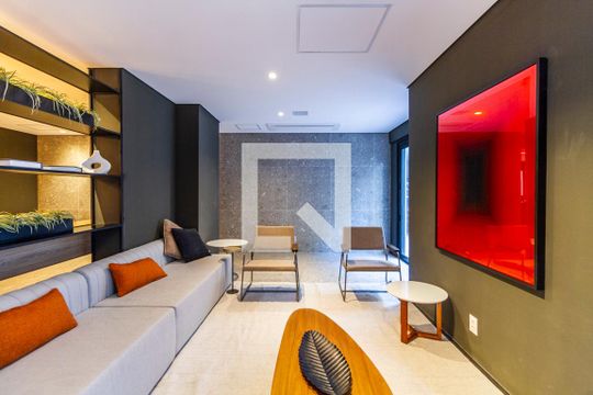 Área comum - Salão de festas de kitnet/studio para alugar com 1 quarto, 24m² em Pinheiros, São Paulo