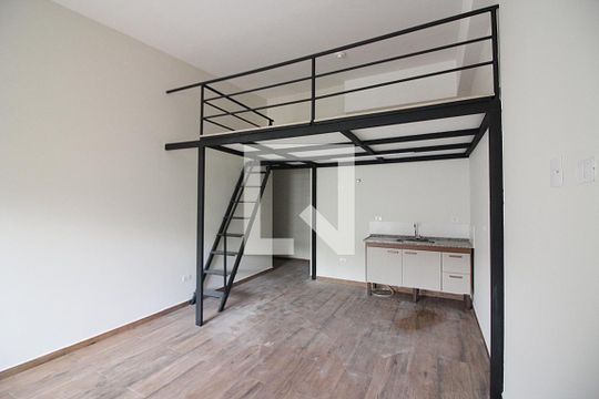 Sala/Cozinha de kitnet/studio para alugar com 1 quarto, 44m² em Centro, São Bernardo do Campo