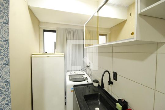Sala/Cozinha de apartamento para alugar com 1 quarto, 31m² em Jardim Algarve, Alvorada