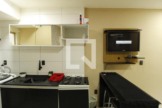 Sala/Cozinha de apartamento para alugar com 1 quarto, 31m² em Jardim Algarve, Alvorada