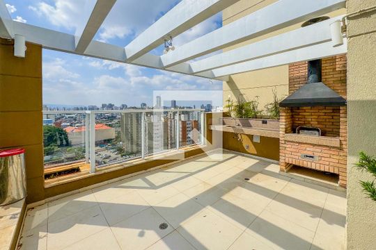 Churrasqueira Cobertura de kitnet/studio para alugar com 1 quarto, 32m² em Cambuci, São Paulo