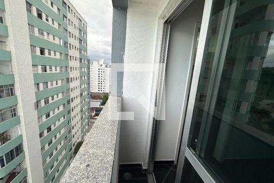Vista da Sacada de apartamento para alugar com 1 quarto, 45m² em Centro, São Vicente