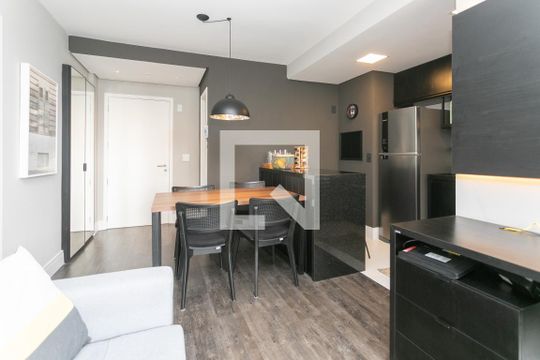 Sala de apartamento à venda com 1 quarto, 52m² em Petrópolis, Porto Alegre