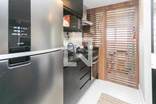 Cozinha de apartamento à venda com 1 quarto, 52m² em Petrópolis, Porto Alegre