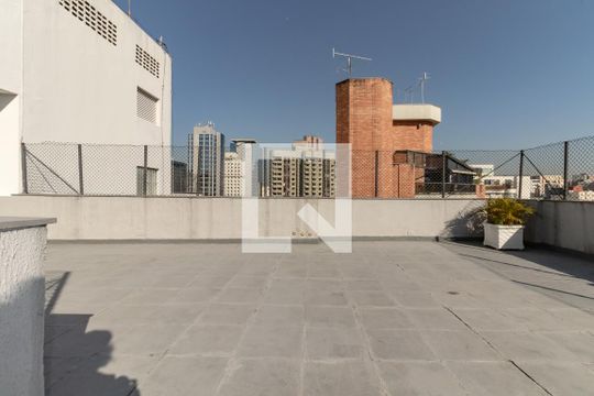 Área comum - Solarium de apartamento para alugar com 1 quarto, 45m² em Itaim Bibi, São Paulo