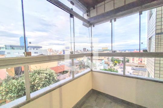 Varanda da Sala de apartamento à venda com 3 quartos, 100m² em Graça, Belo Horizonte