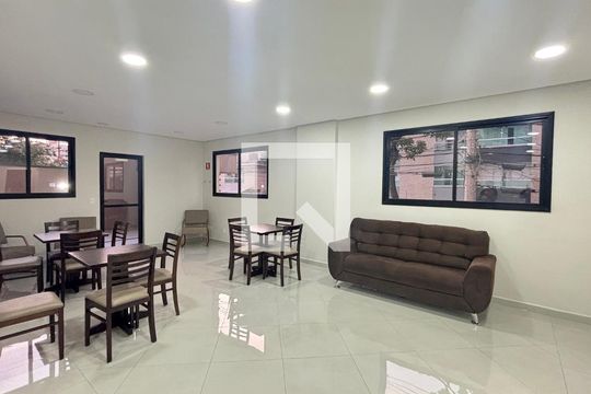 Área comum de apartamento à venda com 2 quartos, 57m² em Vila Valparaíso, Santo André