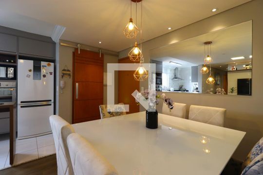 Sala de Jantar de apartamento à venda com 3 quartos, 87m² em Campestre, Santo André