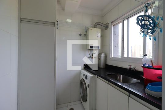 Área de Serviço de apartamento à venda com 3 quartos, 87m² em Campestre, Santo André